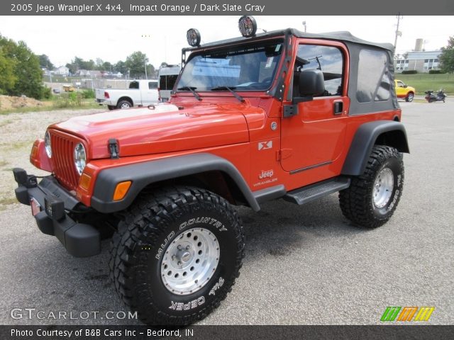 2005 Jeep Wrangler X 4x4 in Impact Orange