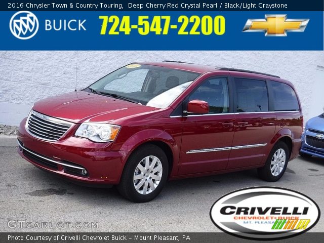 2016 Chrysler Town & Country Touring in Deep Cherry Red Crystal Pearl