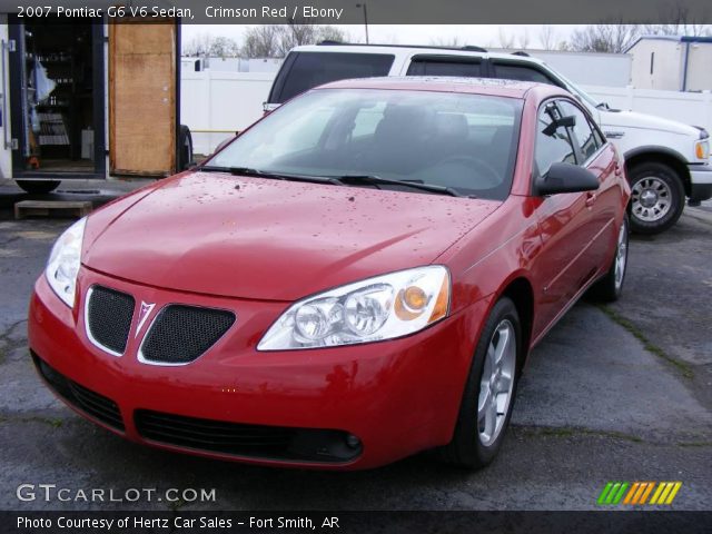 2007 Pontiac G6 V6 Sedan in Crimson Red