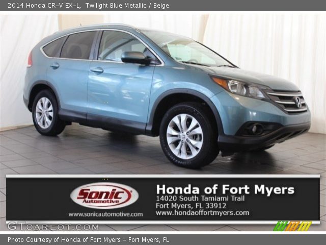 2014 Honda CR-V EX-L in Twilight Blue Metallic