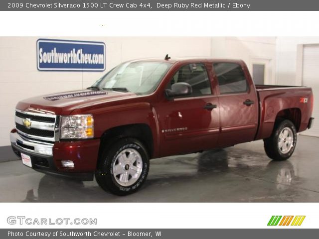 2009 Chevrolet Silverado 1500 LT Crew Cab 4x4 in Deep Ruby Red Metallic