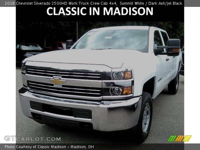 2018 Chevrolet Silverado 2500HD Work Truck Crew Cab 4x4 in Summit White