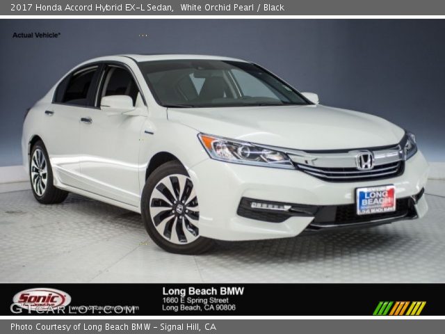 2017 Honda Accord Hybrid EX-L Sedan in White Orchid Pearl