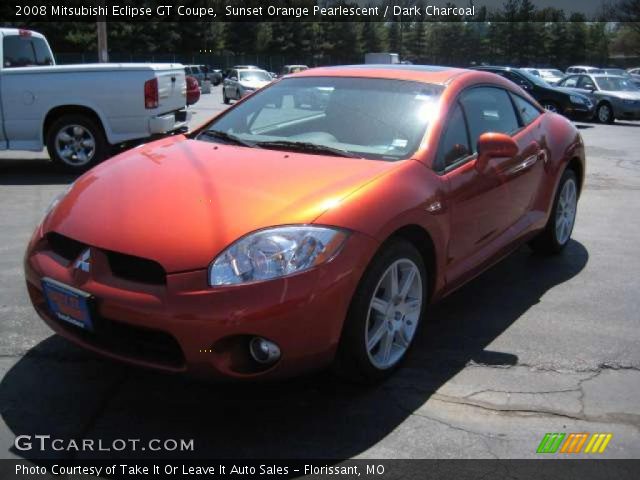 2008 Mitsubishi Eclipse GT Coupe in Sunset Orange Pearlescent