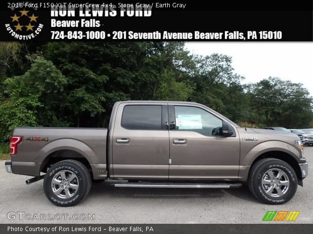 2018 Ford F150 XLT SuperCrew 4x4 in Stone Gray