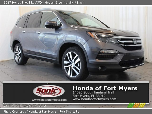 2017 Honda Pilot Elite AWD in Modern Steel Metallic
