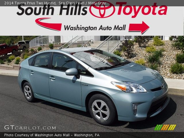 2014 Toyota Prius Two Hybrid in Sea Glass Pearl
