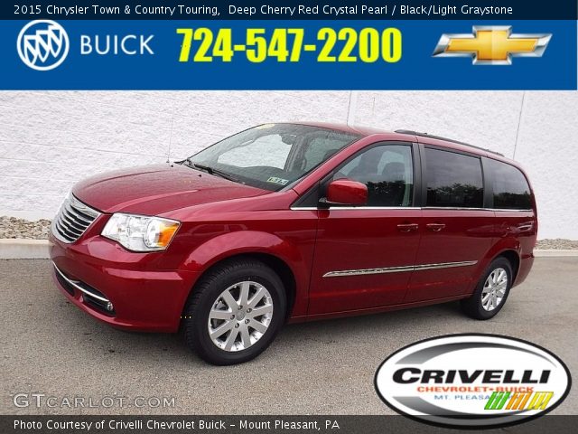 2015 Chrysler Town & Country Touring in Deep Cherry Red Crystal Pearl
