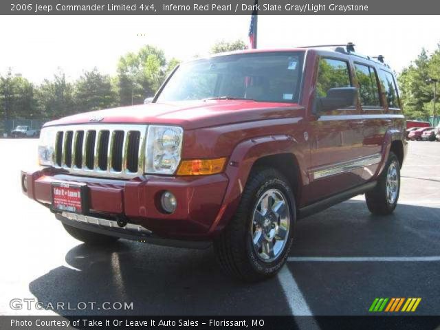 2006 Jeep Commander Limited 4x4 in Inferno Red Pearl