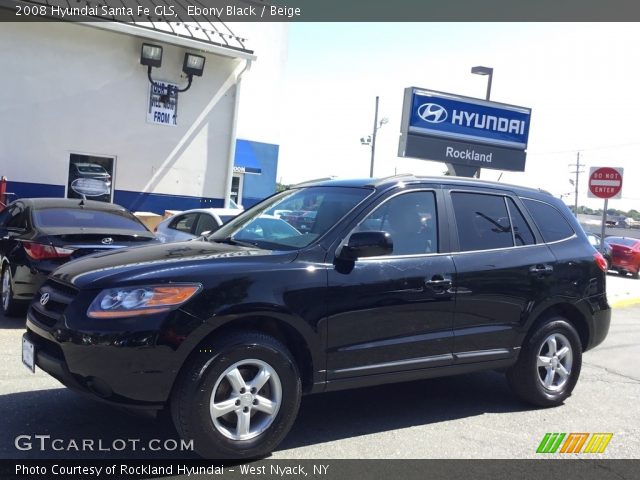 2008 Hyundai Santa Fe GLS in Ebony Black