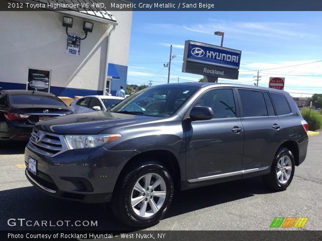 2012 Toyota Highlander V6 4WD in Magnetic Gray Metallic
