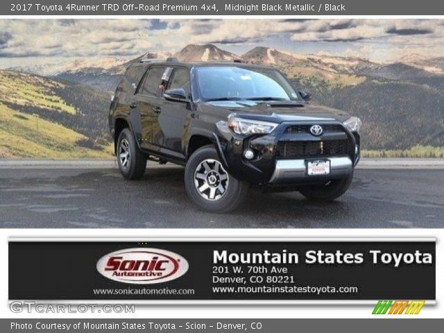 2017 Toyota 4Runner TRD Off-Road Premium 4x4 in Midnight Black Metallic