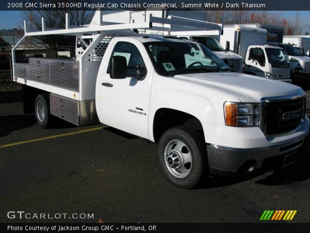 2008 GMC Sierra 3500HD Regular Cab Chassis Commercial in Summit White