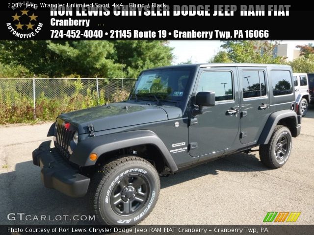 2017 Jeep Wrangler Unlimited Sport 4x4 in Rhino