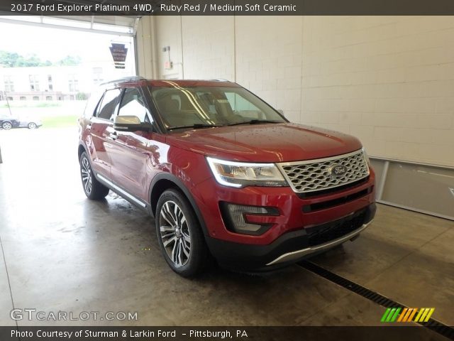 2017 Ford Explorer Platinum 4WD in Ruby Red