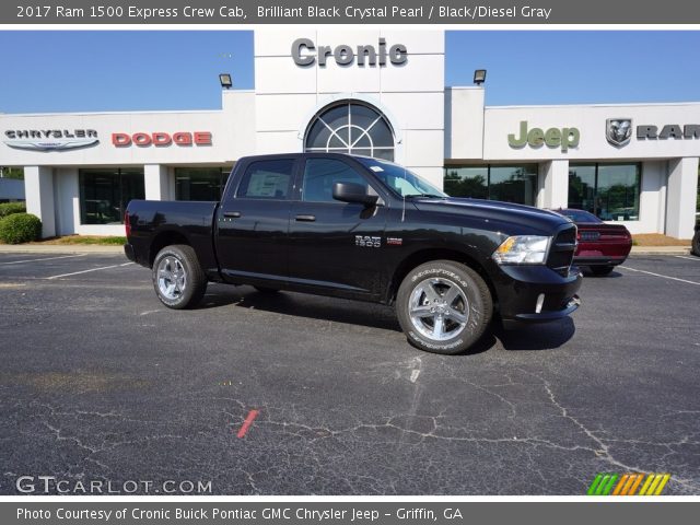 2017 Ram 1500 Express Crew Cab in Brilliant Black Crystal Pearl