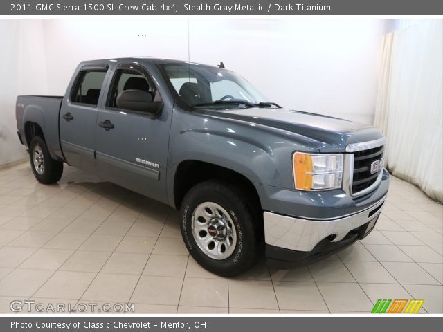 2011 GMC Sierra 1500 SL Crew Cab 4x4 in Stealth Gray Metallic