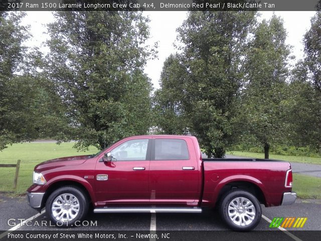 2017 Ram 1500 Laramie Longhorn Crew Cab 4x4 in Delmonico Red Pearl