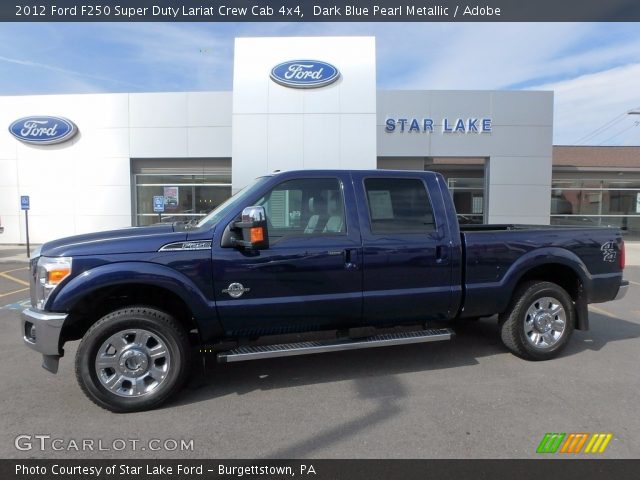 2012 Ford F250 Super Duty Lariat Crew Cab 4x4 in Dark Blue Pearl Metallic