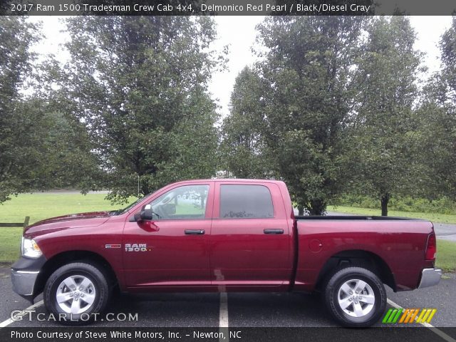 2017 Ram 1500 Tradesman Crew Cab 4x4 in Delmonico Red Pearl