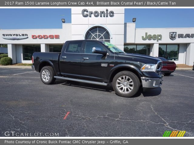 2017 Ram 1500 Laramie Longhorn Crew Cab 4x4 in Brilliant Black Crystal Pearl