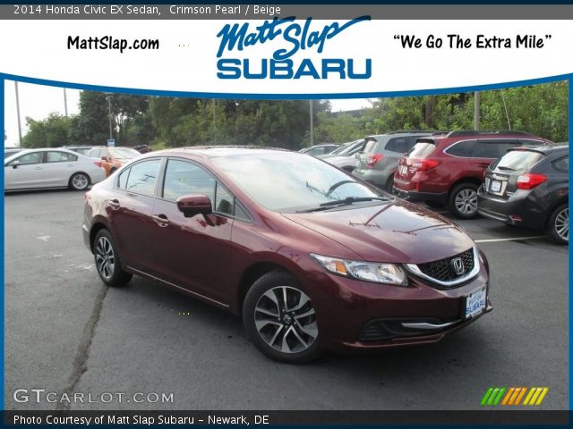 2014 Honda Civic EX Sedan in Crimson Pearl