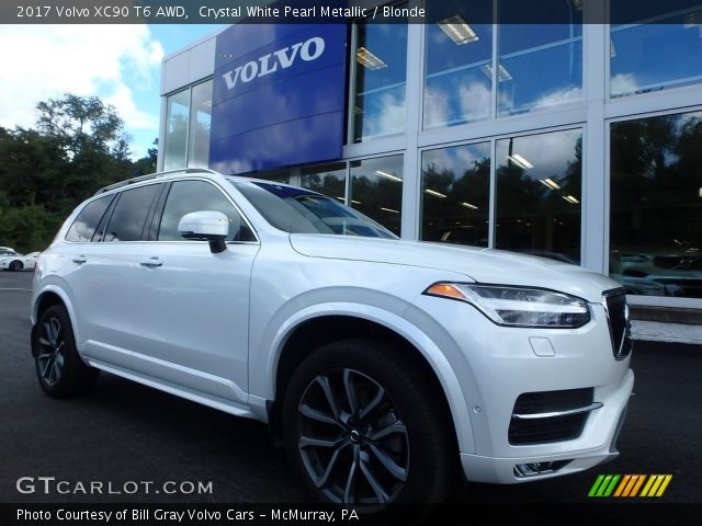 2017 Volvo XC90 T6 AWD in Crystal White Pearl Metallic