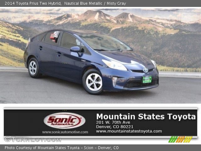 2014 Toyota Prius Two Hybrid in Nautical Blue Metallic