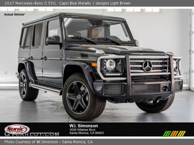 2017 Mercedes-Benz G 550 in Capri Blue Metallic