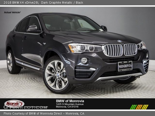 2018 BMW X4 xDrive28i in Dark Graphite Metallic