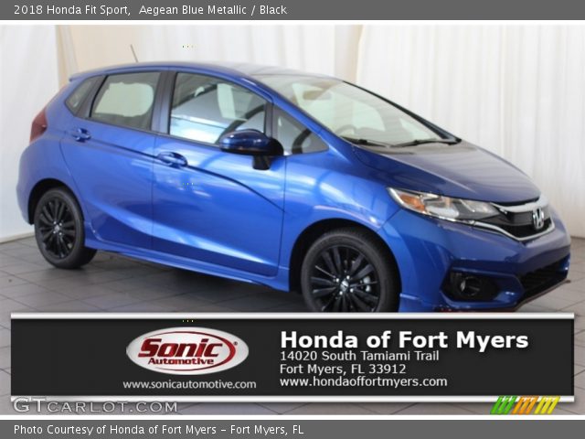 2018 Honda Fit Sport in Aegean Blue Metallic