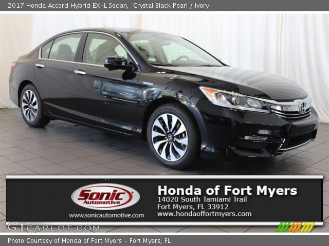 2017 Honda Accord Hybrid EX-L Sedan in Crystal Black Pearl