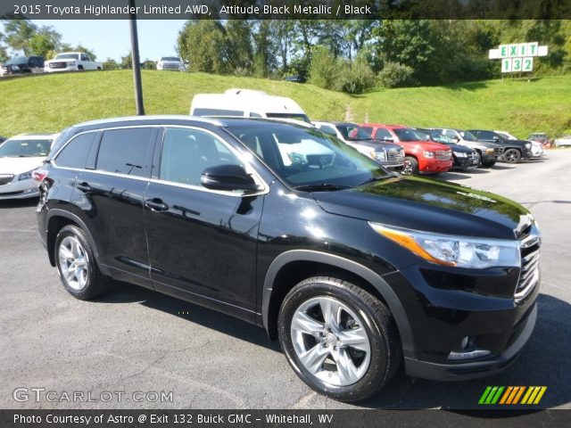 2015 Toyota Highlander Limited AWD in Attitude Black Metallic