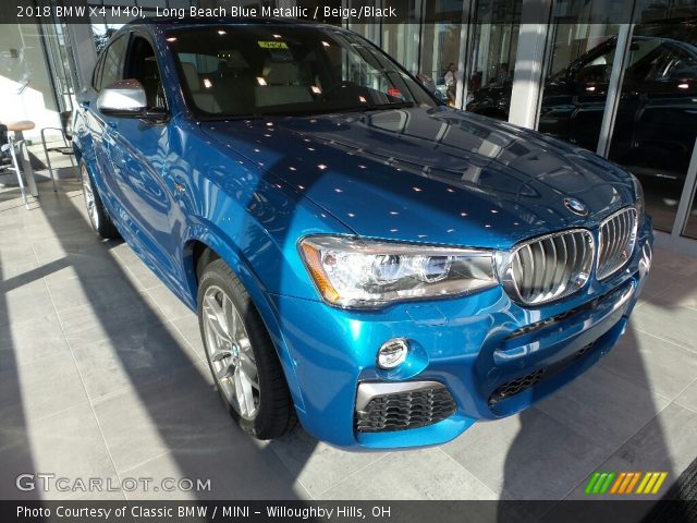 2018 BMW X4 M40i in Long Beach Blue Metallic