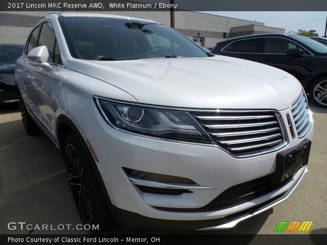 2017 Lincoln MKC Reserve AWD in White Platinum