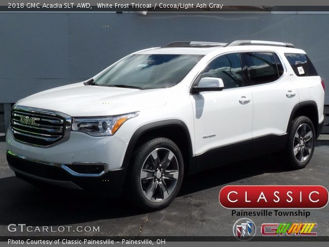 2018 GMC Acadia SLT AWD in White Frost Tricoat