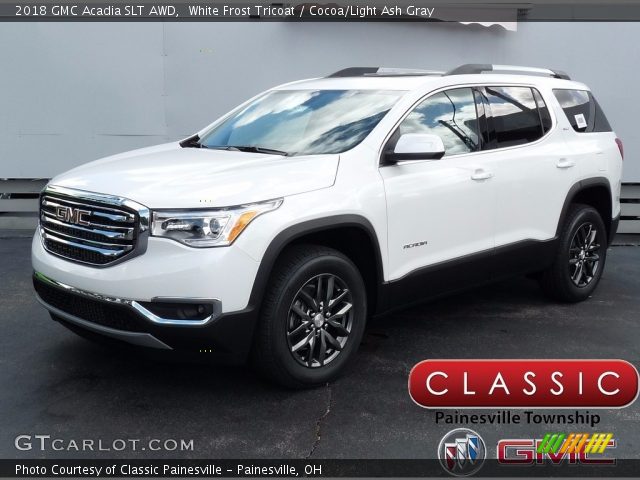 2018 GMC Acadia SLT AWD in White Frost Tricoat