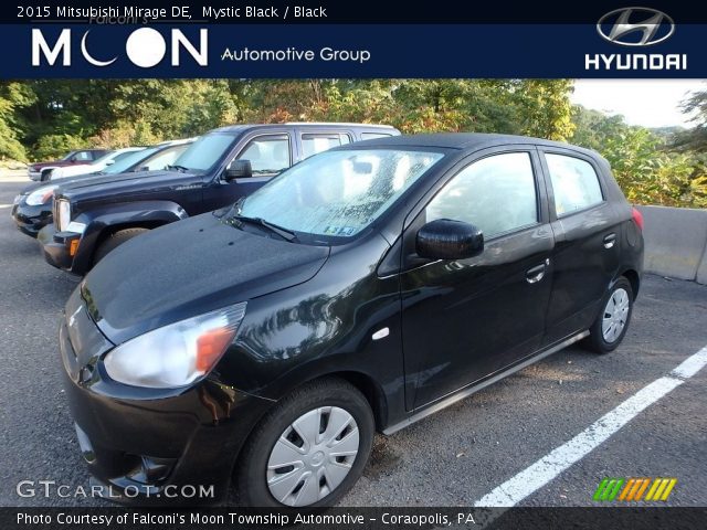 2015 Mitsubishi Mirage DE in Mystic Black