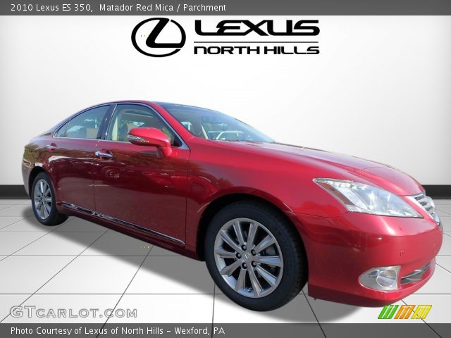 2010 Lexus ES 350 in Matador Red Mica