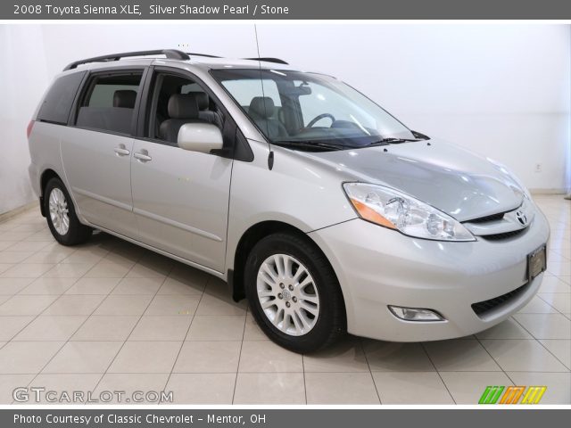 2008 Toyota Sienna XLE in Silver Shadow Pearl