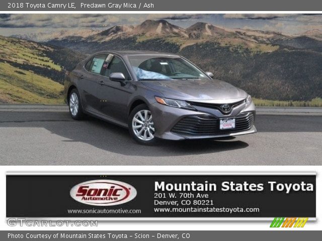 2018 Toyota Camry LE in Predawn Gray Mica
