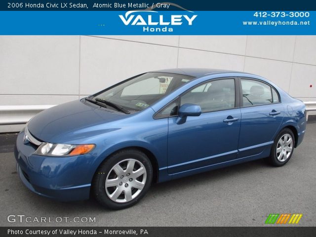 2006 Honda Civic LX Sedan in Atomic Blue Metallic