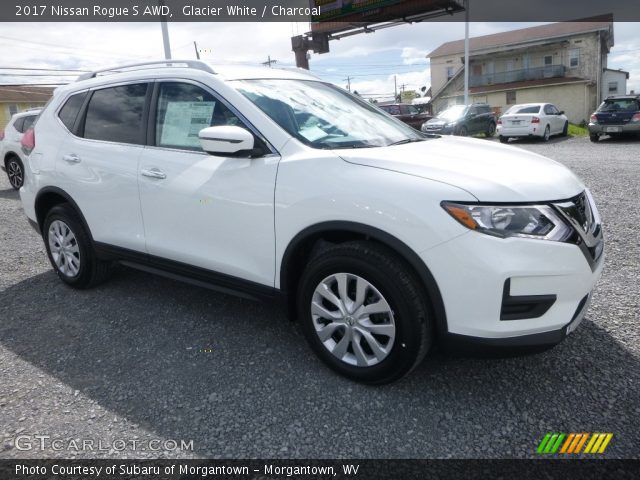 2017 Nissan Rogue S AWD in Glacier White