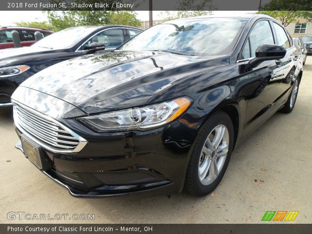 2018 Ford Fusion SE in Shadow Black