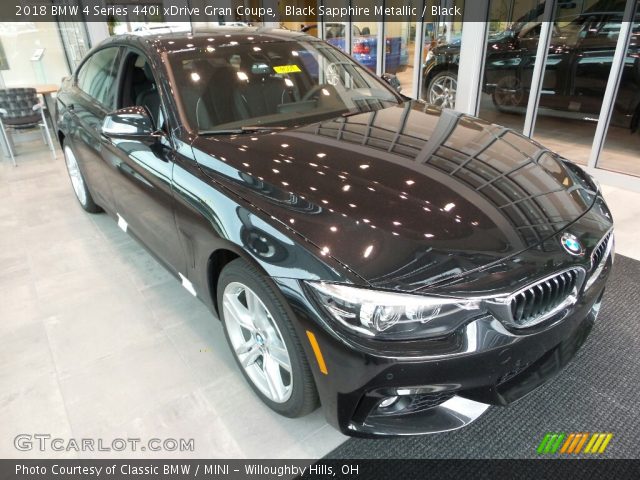 2018 BMW 4 Series 440i xDrive Gran Coupe in Black Sapphire Metallic