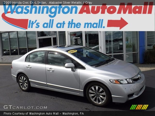 2009 Honda Civic EX-L Sedan in Alabaster Silver Metallic