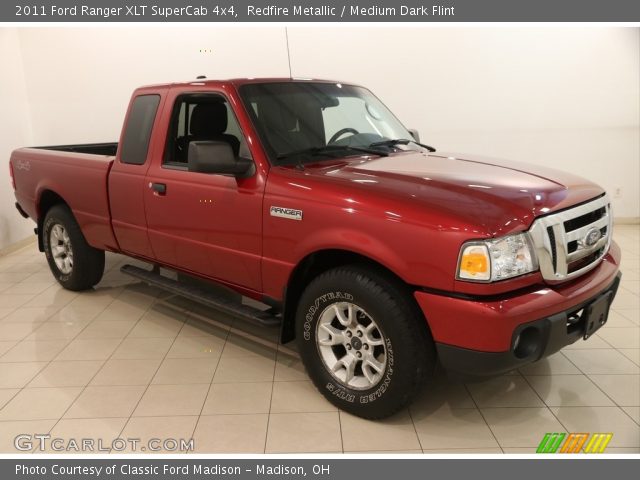2011 Ford Ranger XLT SuperCab 4x4 in Redfire Metallic