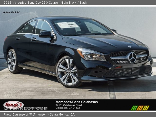 2018 Mercedes-Benz CLA 250 Coupe in Night Black