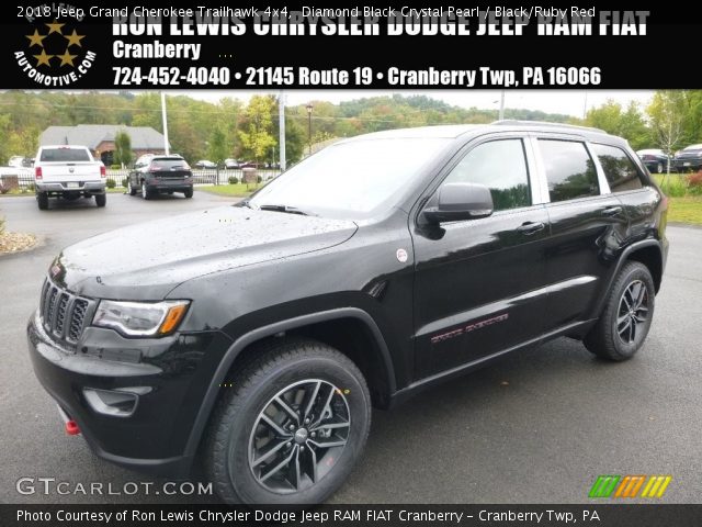 2018 Jeep Grand Cherokee Trailhawk 4x4 in Diamond Black Crystal Pearl