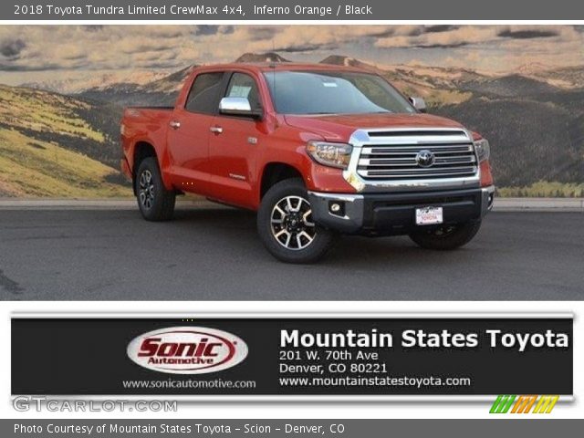 2018 Toyota Tundra Limited CrewMax 4x4 in Inferno Orange